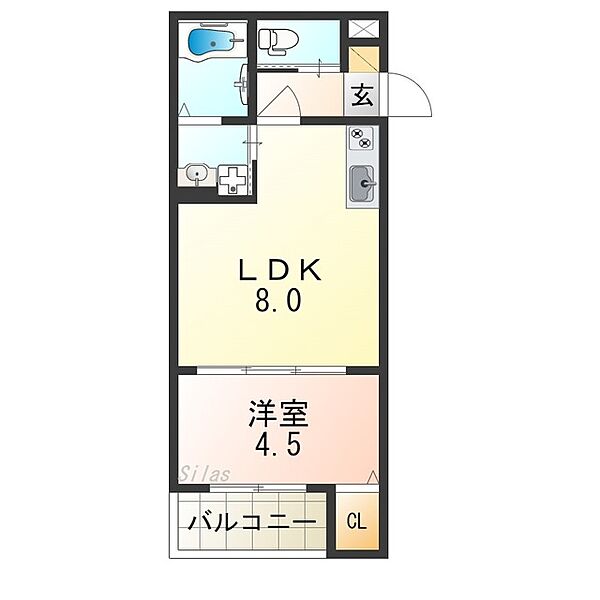 CRASTINE大蓮北4丁目B ｜大阪府東大阪市大蓮北４丁目(賃貸アパート1LDK・2階・30.84㎡)の写真 その2