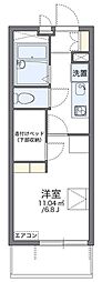レオパレスハイム相模原 1Kの間取図画像