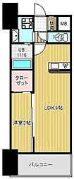 ライフフィールド二日市駅前 1LDKの間取図画像