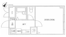 ライフ・コート荻窪 1Kの間取図画像