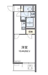クレイノアンジュ鶴間 1Kの間取図画像