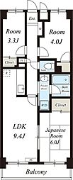 フォレストスズキ 3LDKの間取図画像