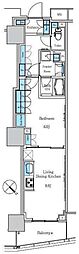 パークアクシス滝野川ラブリーズ 1LDKの間取図画像