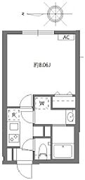 セレヌコート池袋本町 1Kの間取図画像