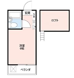 b'CASAひばりヶ丘re-born ワンルームの間取図画像