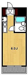 ジュネス康陽 1Kの間取図画像