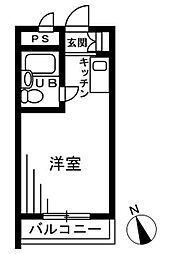 TOP南大塚第2 ワンルームの間取図画像