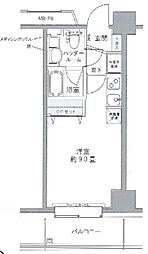 プライムアーバン豊洲 ワンルームの間取図画像