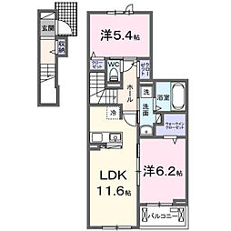 フォンド 2LDKの間取図画像