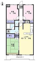 リファインド・レリシュ 3LDKの間取図画像