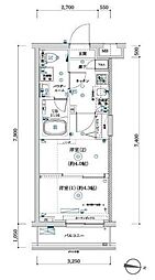 ARCOBALENO KITA-AYASE 2Kの間取図画像