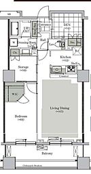 パークキューブ西ヶ原ステージ 4階1LDKの間取り