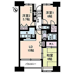 ヴェルポワール東葛西 3LDKの間取図画像