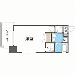 エステート・モア天神倶楽部 1Kの間取図画像