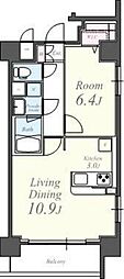 LeManoir 1LDKの間取図画像