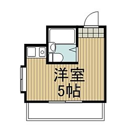 バイタル稲城ビル 1Kの間取図画像