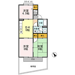メゾンエル 3DKの間取図画像