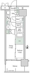 ブルックサイドレジデンス木場 2Kの間取図画像