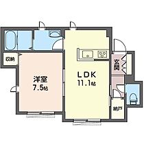 アネーロ　I番館 00101 ｜ 神奈川県横浜市緑区小山町415-2（賃貸アパート1LDK・1階・44.25㎡） その2