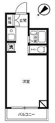 ウィンベルソロ西川口第10 ワンルームの間取図画像