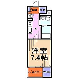 間取図画像 1K