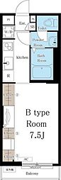 リブリ・YaEn 1Kの間取図画像