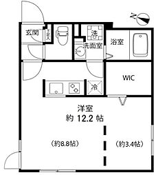 Branche笹塚 ワンルームの間取図画像