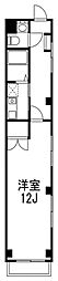 旭町ステイタスビル 1Kの間取図画像