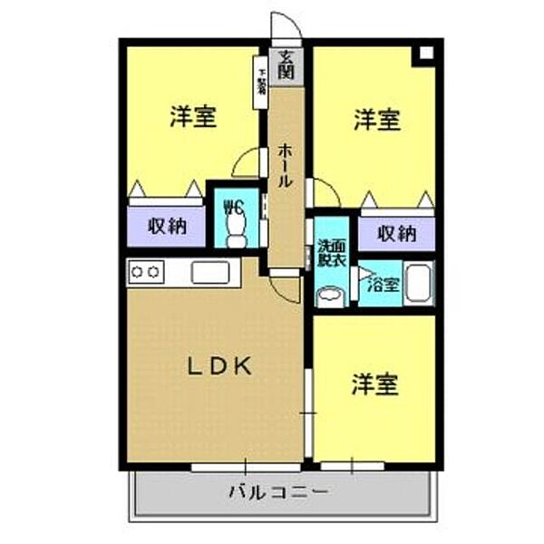 Ｂｏａ　Ｓｏｒｔｅ 302｜京都府福知山市和久市町(賃貸マンション3LDK・3階・63.15㎡)の写真 その2