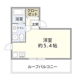 CONTEL NAKANO 4階ワンルームの間取り