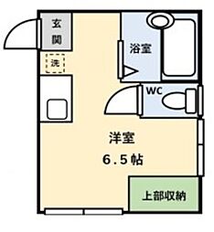 中野ピュアー2 ワンルームの間取図画像