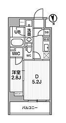 オルタナ東池袋 2Kの間取図画像