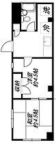 ＡＧハイツ 302 ｜ 東京都大田区田園調布１丁目24-11（賃貸マンション2K・3階・24.45㎡） その2