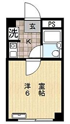 WJ・グリーンハイツ 1Kの間取図画像