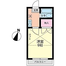 メゾンファミール成瀬 1Kの間取図画像