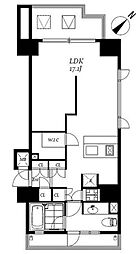 RESIDIA品川 1LDKの間取図画像