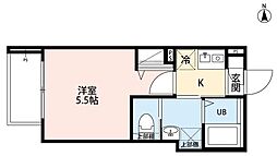 robot home 綾瀬 1Kの間取図画像