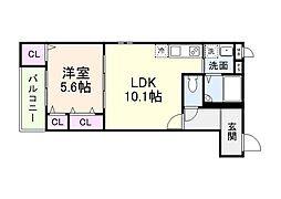 リアン富木 2階/-