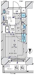 メインステージ門前仲町2 1Kの間取図画像