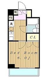 日神パレステージ南林間第2 1Kの間取図画像