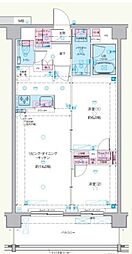 GENOVIA隅田川east skygarden 6階2LDKの間取り