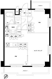 ルーブル王子本町 2LDKの間取図画像
