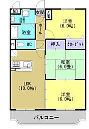 ユーミー豊泉 3LDKの間取図画像