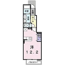 グリーンビュー千寿 ワンルームの間取図画像