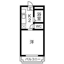 間取図画像 1K