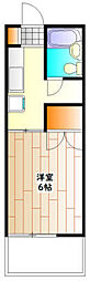ファミーユソレイユ 1Kの間取図画像