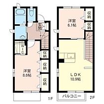 エクセル妙典 00110 ｜ 千葉県市川市妙典１丁目22-12（賃貸アパート2LDK・1階・70.77㎡） その2