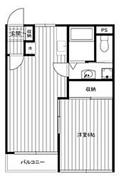パークヒルズ美堀 2DKの間取図画像