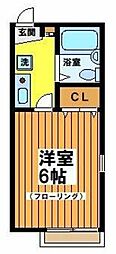 ステラ 1Kの間取図画像
