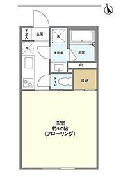 東急目黒線 武蔵小山駅 徒歩7分の賃貸アパート 1階1Kの間取り